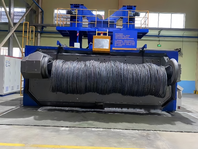 What is Double Shaft Wire Rod Shot Blasting Machine?(图1)