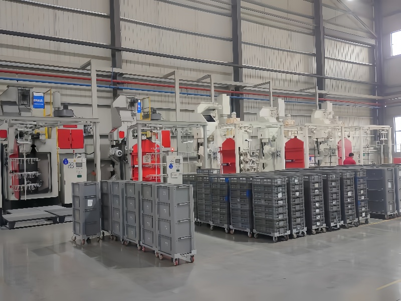 Adjustable Hanger Hook Shot Blasting Machine to Fit Different Workpiece Sizes