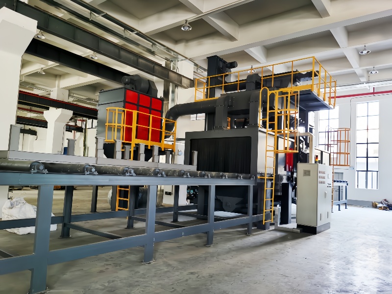 Adjustable - Speed Roller Conveyor Shot Blasting Machine for Different Workpiece Speeds(图1)
