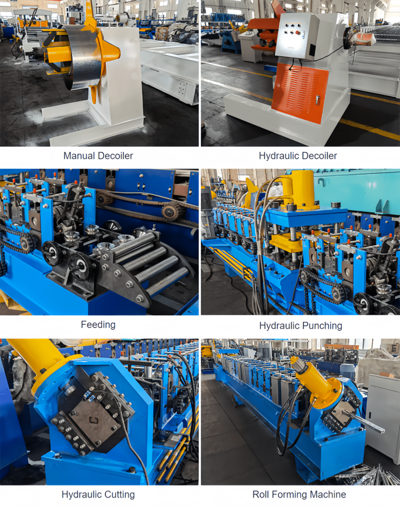 C-Section Steel Profile Roll Forming Machine(图1)