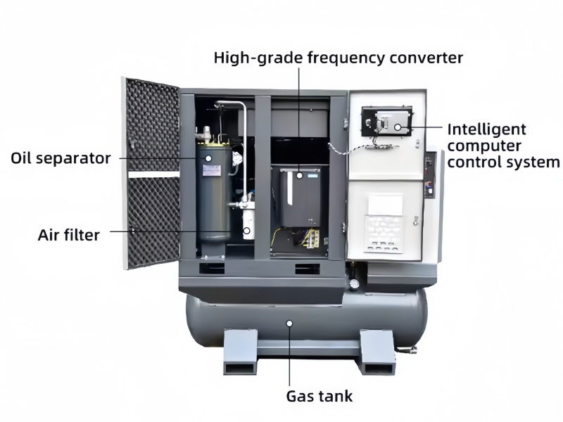 MZ-VPM15-22KW 4 in 1 Inverter Air Compressor 