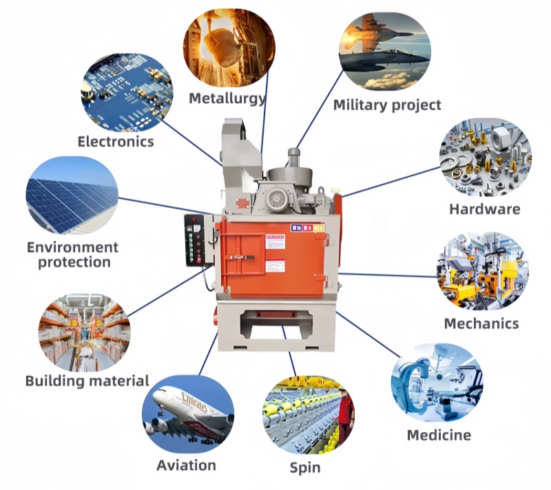 China Tumble Belt Blast Machine manufacturer(图1)