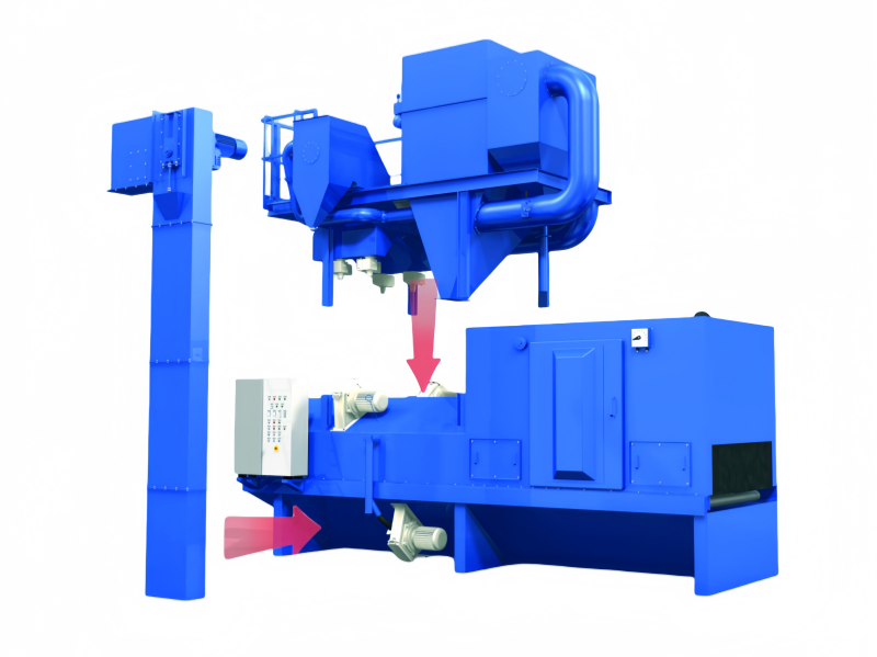 H Beam Shot Blasting Machine For Metal Fabrication