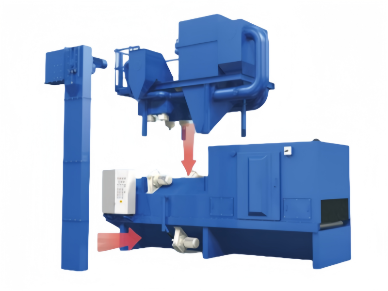 H Beam Shot Blasting Machine For Metal Fabrication
