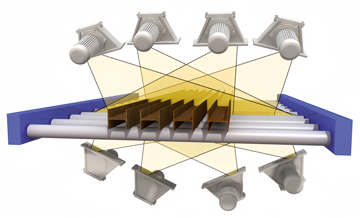H Beam Shot Blasting Machine For Automotive and Heavy Machinery(图1)