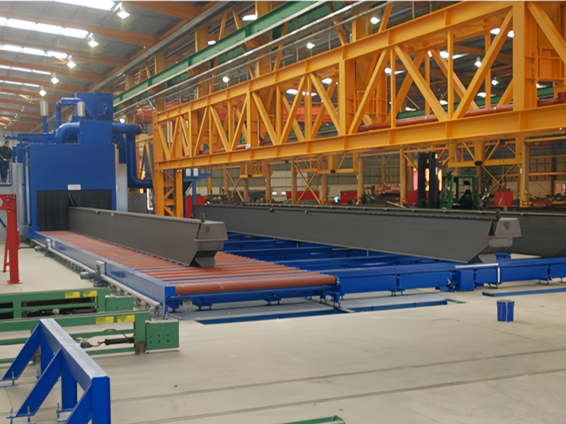 H Beam Shot Blasting Machine Process