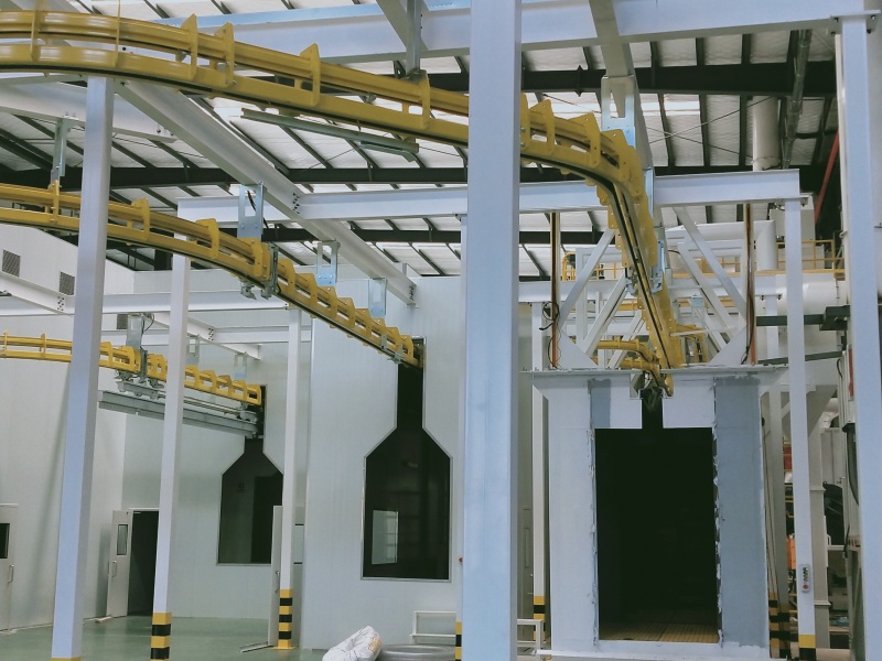 Shot Blasting +Powder Coating Line