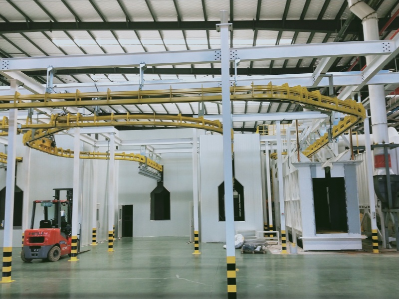 Shot Blasting +Powder Coating Line