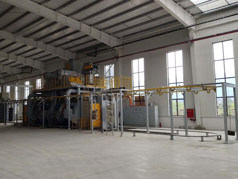 Shot Blasting + Oil Spraying Line