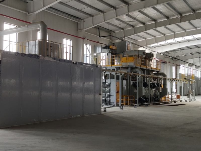 Shot Blasting + Oil Spraying Line