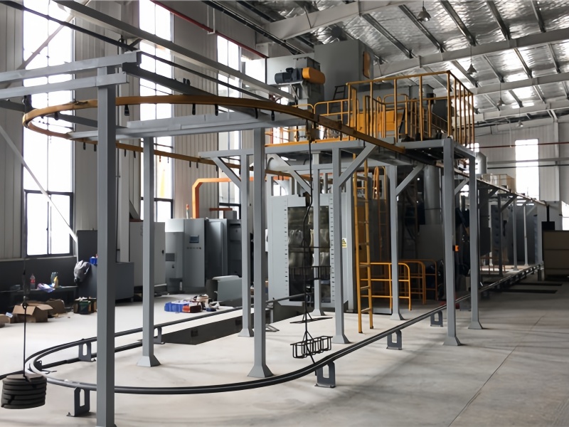 Shot Blasting + Oil Spraying Line
