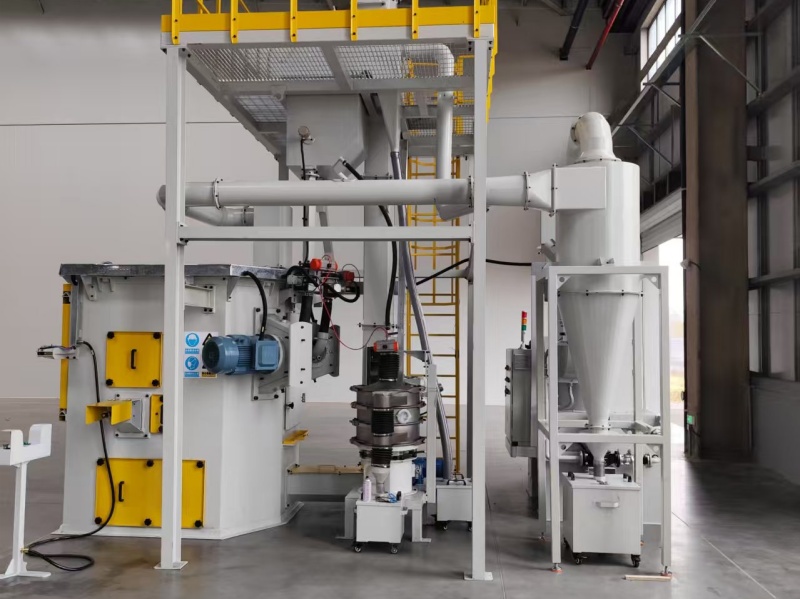 Five Station Rotary Table Gear Blasting Peening Machine