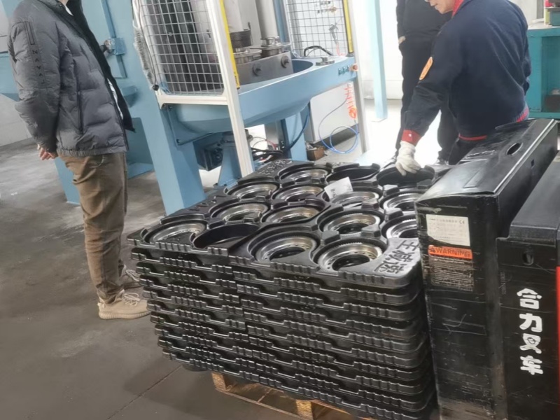 Four Stations Rotary Table Gear Shot Peening Machine