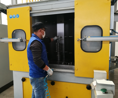 Five Station Rotary Table Gear Blasting Peening Machine(图1)
