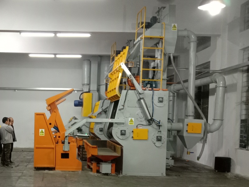 MIZHI Tumble Belt Shot Blasting Machine Is Used BYD AUTO(图2)