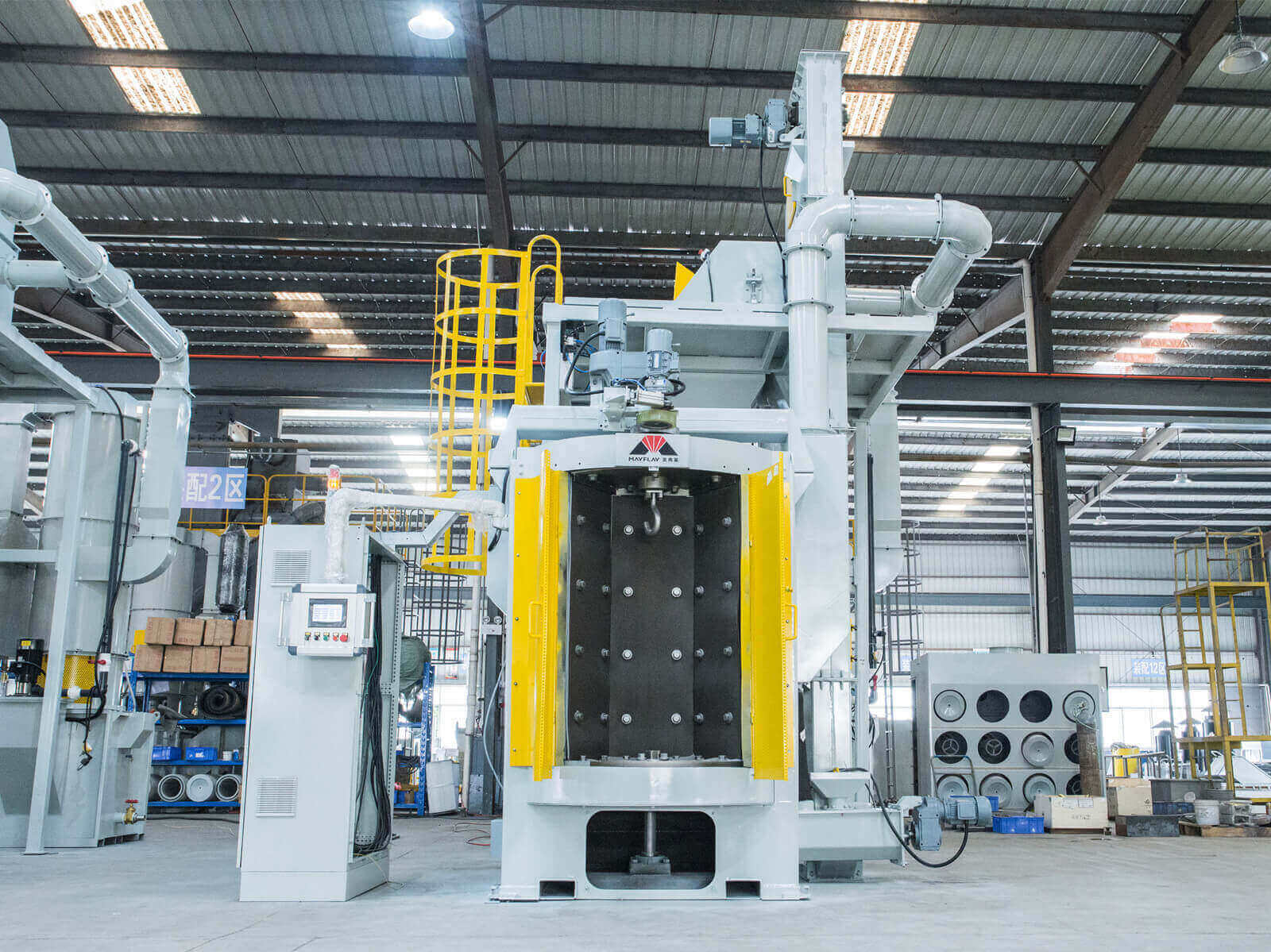 Tumble Rubber Belt Shot Blasting Machine