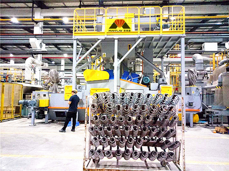 MIZHI Roller Conveyor Shot Peening Machine MTR-1085P37-2 Is Used Coil Spring Industry(图2)