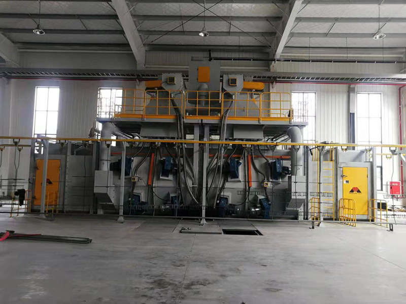 MIZHI hanger chain type shot blasting machine for auto parts(图1)