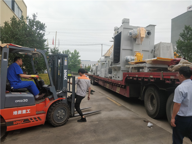 MIZHI first delivery in June hanger shot blasting machine and wet dust collector(图1)